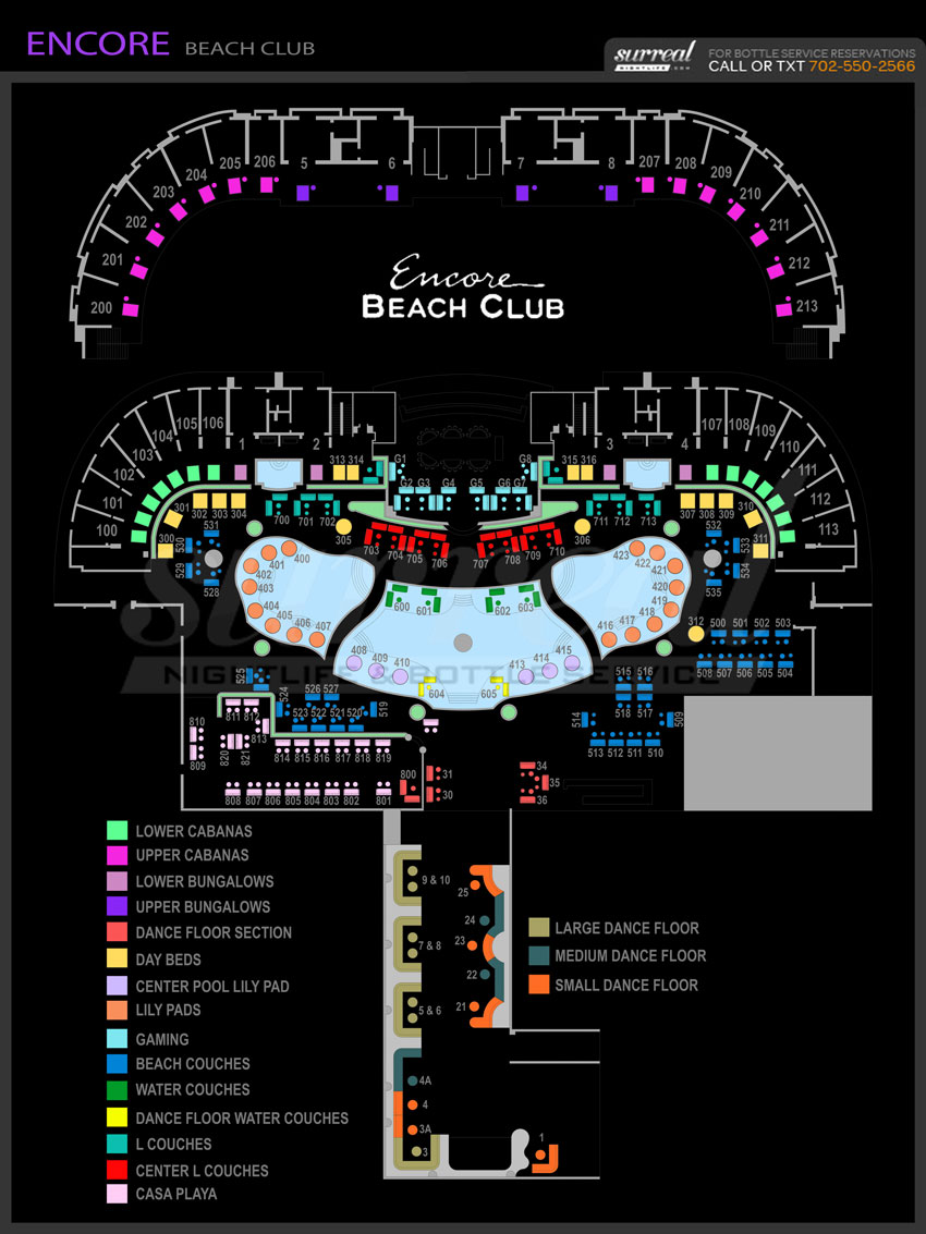 Encore Seating Map