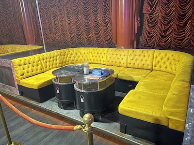 Back Stage Sections, Small, Medium and Large Sections (maximum 6, 8, 12 people) 