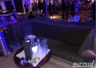 The Second-Row Couches Outside at XS (8-10 people)