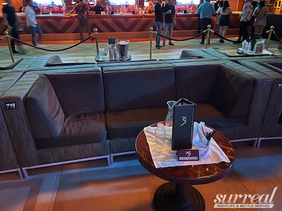 The Prime Couches Bar-Side Outside of XS (10 people)