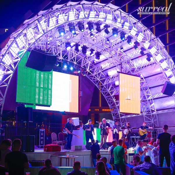 latin pool party night